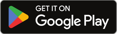Black rectangular button with the Google Play logo on the left and the text "GET IT ON Google Play" on the right.
