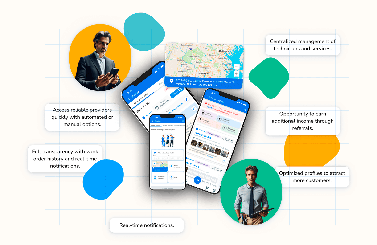Smart connections for effortless service management and business growth.